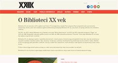 Desktop Screenshot of bibliotekaxxvek.com
